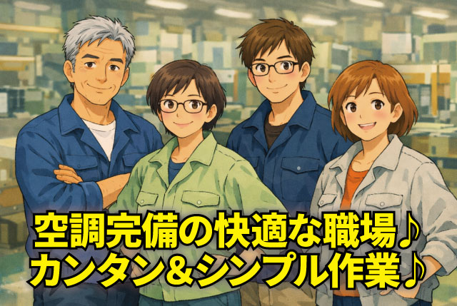 【ペットボトルのラベルの補充・検品】無資格・未経験OK／シンプルな軽作業から／賞与年2回＋退職金あり