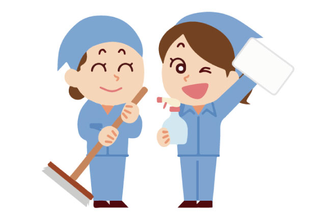 食品工場内の厚生エリアの清掃（ひとりでコツコツする作業になります）／長期勤務の方歓迎！