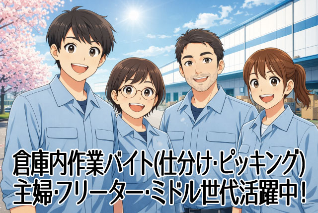 軽作業アルバイトSTAFF★ 10時スタートで朝ゆっくり・14時or15時にはお仕事終了！