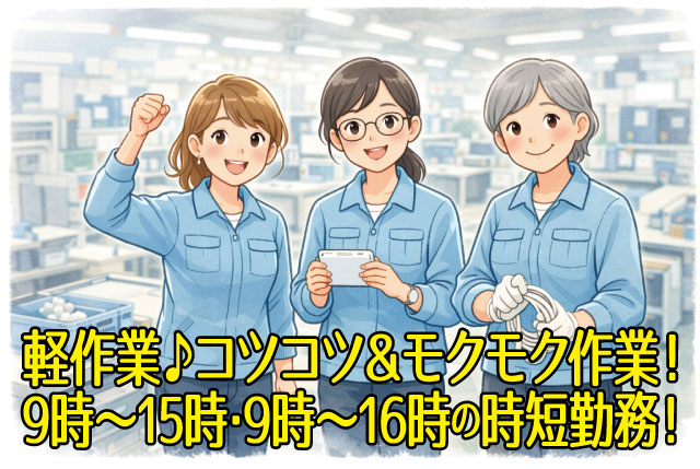 大手企業内で環境バツグン！試用期間内に丁寧にお教えしますので安心！働きやすい短時間パートタイム♪
